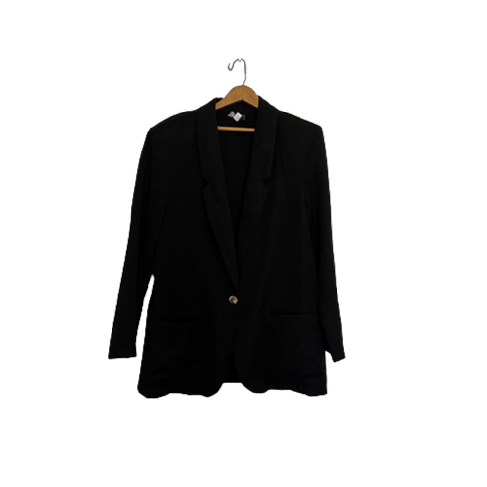 VINTAGE Requirements black casual blazer jacket 12